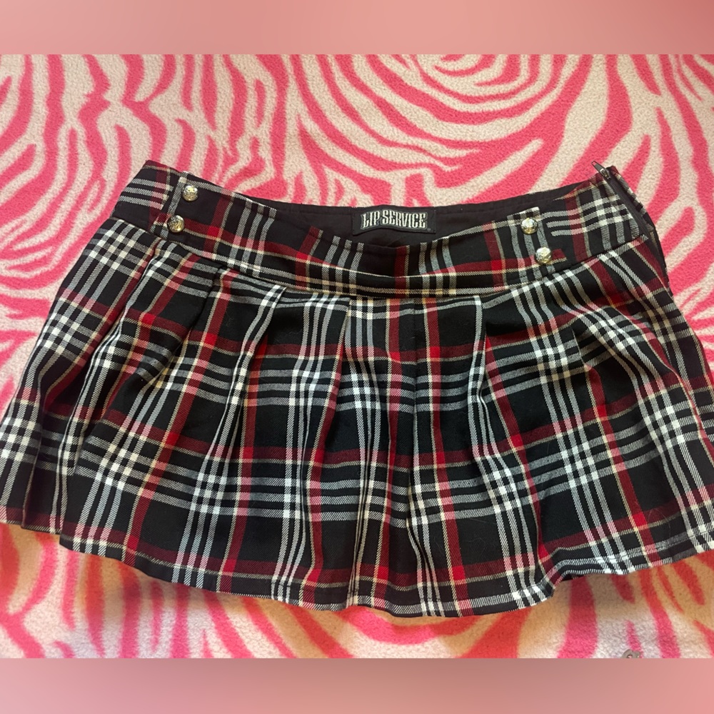 Lip Service plaid mini skirt